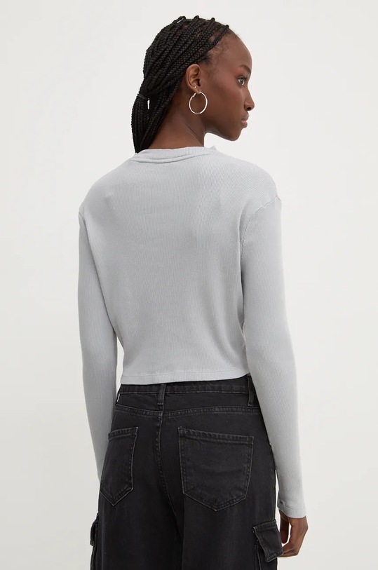 Oblečení Bavlněné tričko s dlouhým rukávem Dickies PLENTYWOOD DK0A866E šedá