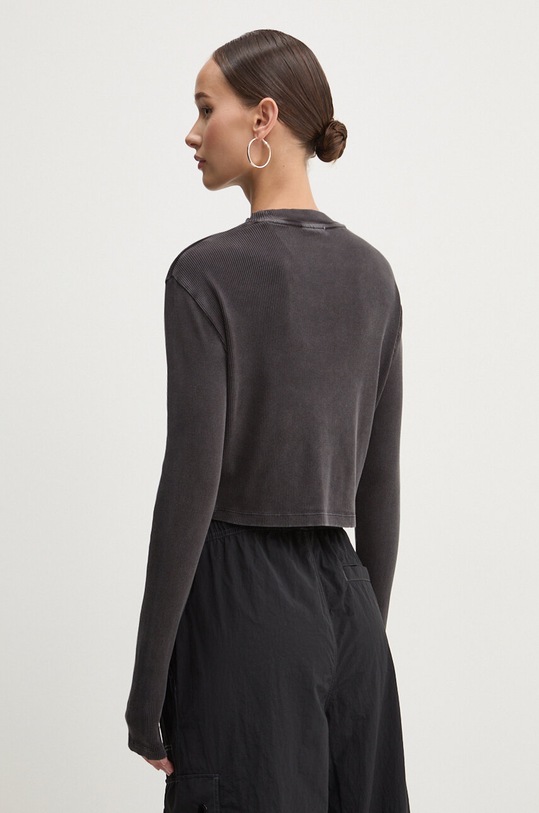 Oblečení Bavlněné tričko s dlouhým rukávem Dickies PLENTYWOOD DK0A866E šedá