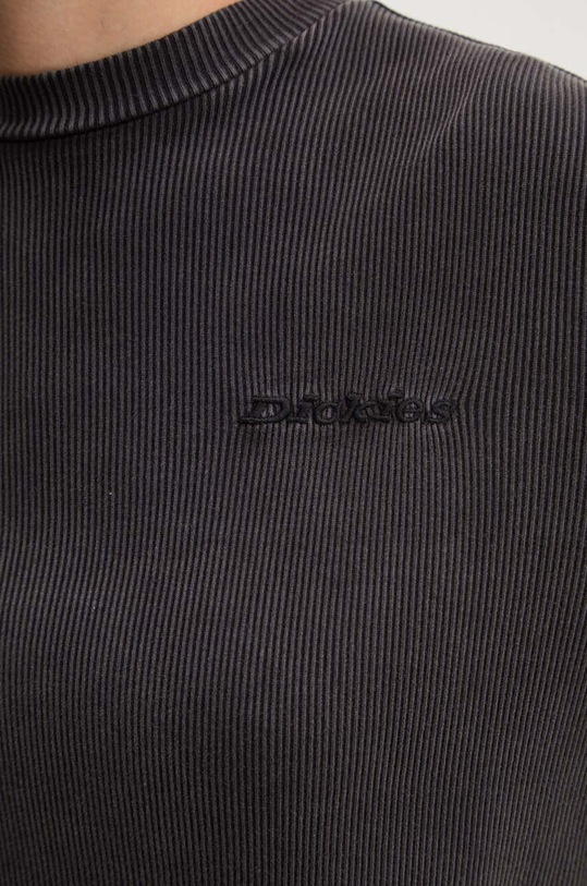 Bavlněné tričko s dlouhým rukávem Dickies PLENTYWOOD DK0A866E šedá