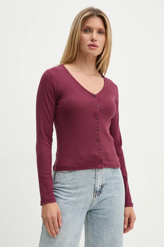 Levi's longsleeve uni burgundia A8783