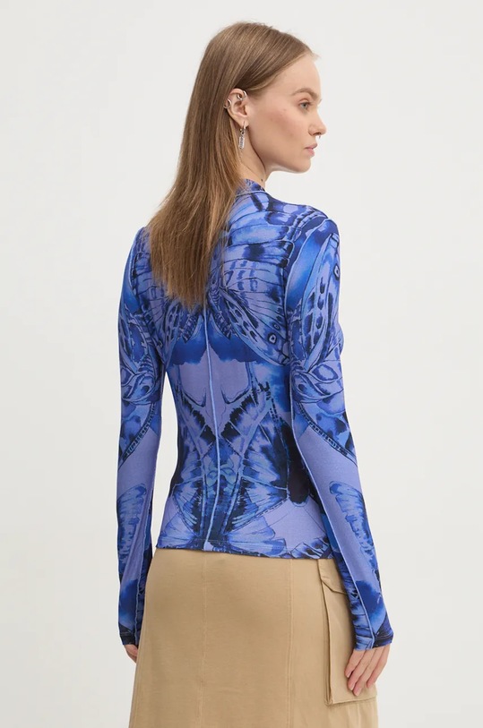 Îmbrăcăminte Desigual longsleeve BFLY 24WWTK97 albastru