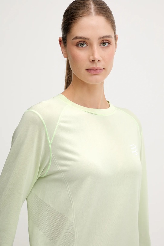 Compressport longsleeve da corsa Performance verde ATSW495