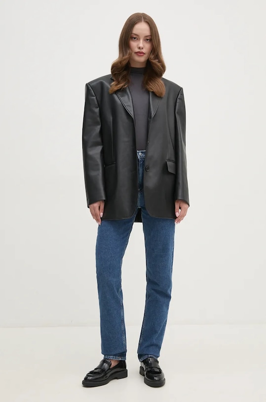 Pamučna majica dugih rukava Calvin Klein Jeans J20J224453 siva AW24