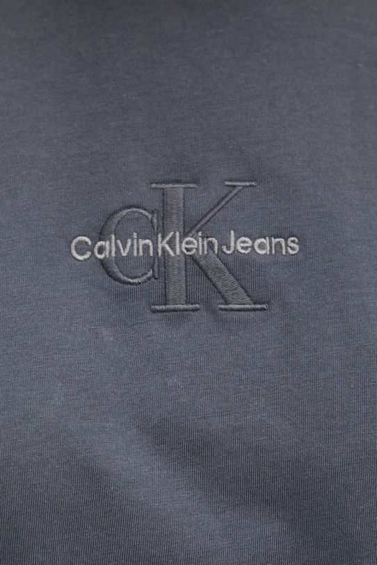 Pamučna majica dugih rukava Calvin Klein Jeans J20J224200 siva