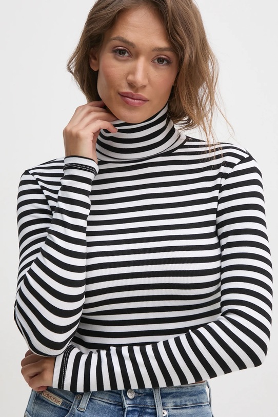 Majica kratkih rukava Calvin Klein Jeans crna J20J224196