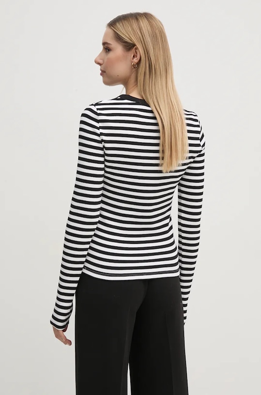 Oblečení Tričko s dlouhým rukávem Calvin Klein Jeans J20J224454 černá