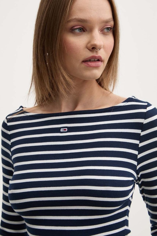 Лонгслів Tommy Jeans темно-синій DW0DW19817