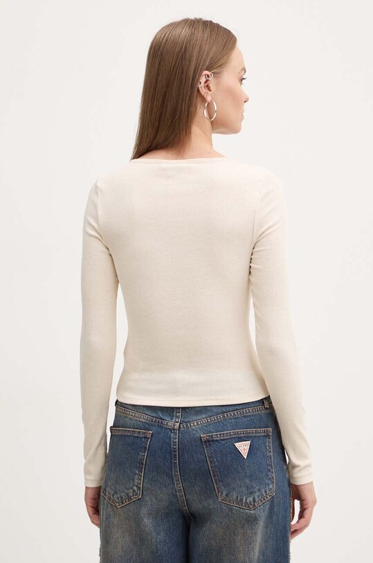 Odzież Tommy Jeans longsleeve DW0DW18805 beżowy
