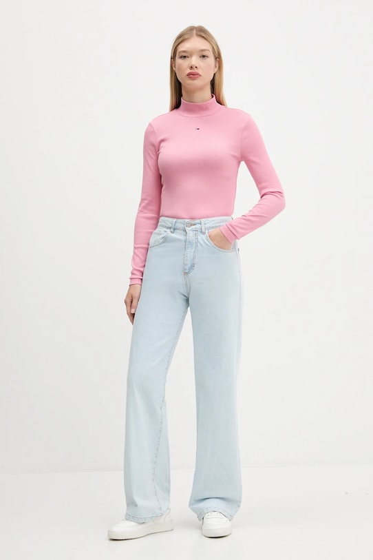 Лонгслів Tommy Jeans DW0DW19830 рожевий AW25