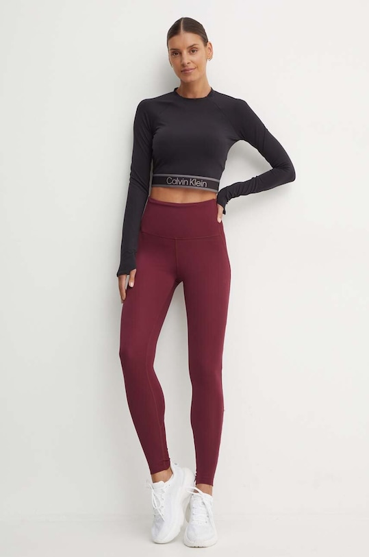 Μακρυμάνικο προπόνησης Calvin Klein Performance 00GWF4K204 μαύρο AW24