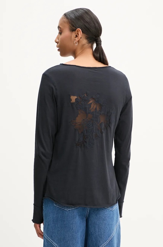 ZADIG&VOLTAIRE longsleeve imprimeu bleumarin JWTN00451