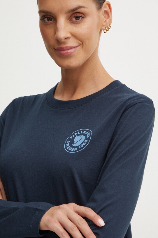 Блуза с дълги ръкави Fjallraven 1960 Logo стандартна тъмносин F86989.555