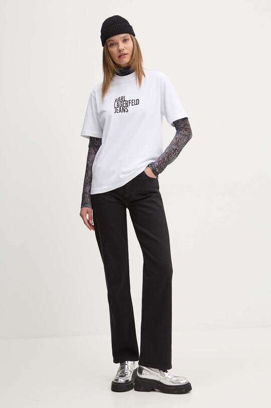 Karl Lagerfeld Jeans longsleeve 246J1702 szary AW24