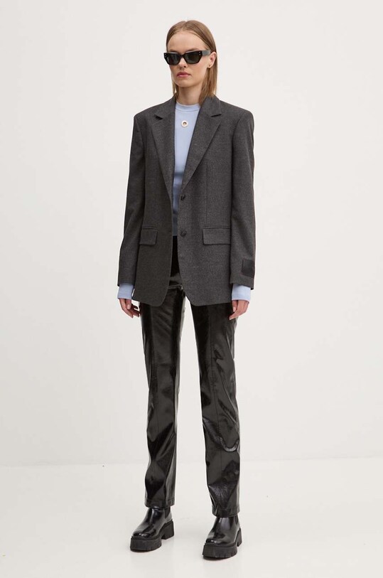 Karl Lagerfeld Jeans longsleeve 246J1704 niebieski AW24