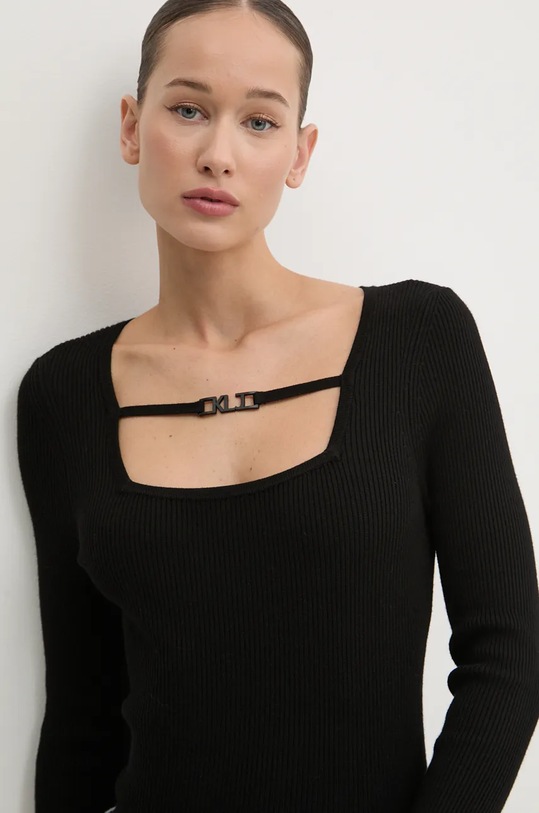 Svetr Karl Lagerfeld Jeans černá 246J2002