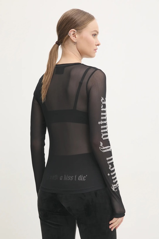 Îmbrăcăminte Juicy Couture bluza SACRED HEART MESH LS TOP JCBCT224836.101 negru
