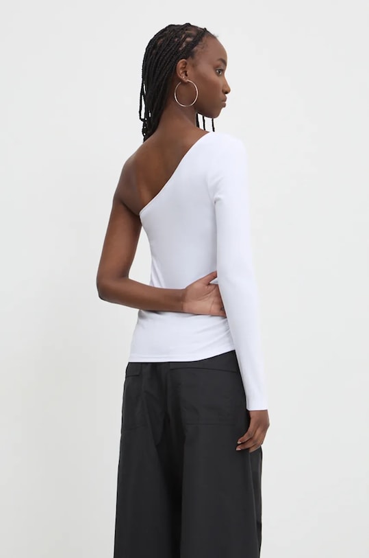 Îmbrăcăminte Juicy Couture longsleeve NELLA ASYMMETRIC TOP JCWCT24310.117 alb