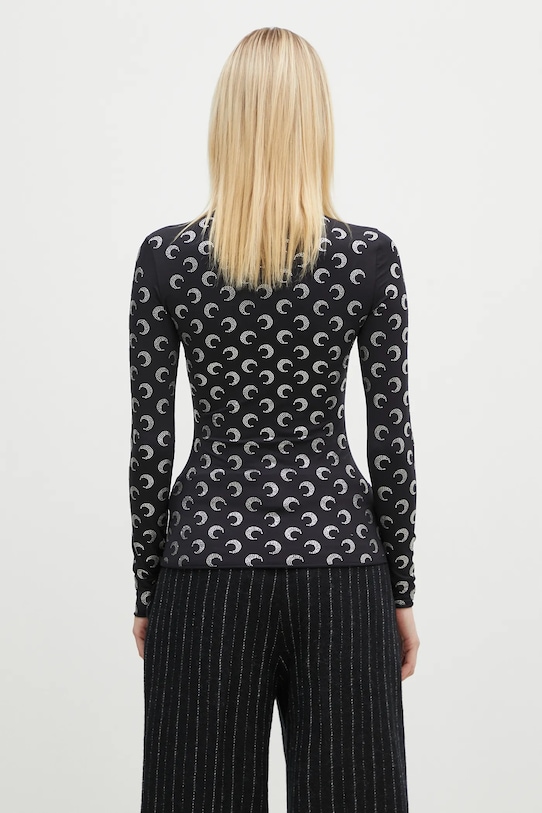 Одяг Лонгслів Marine Serre WTS006A.CJER0002 чорний