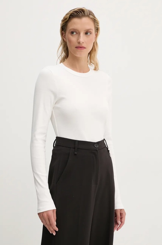 A.L.C. longsleeve din bumbac alb 8KTOP00782