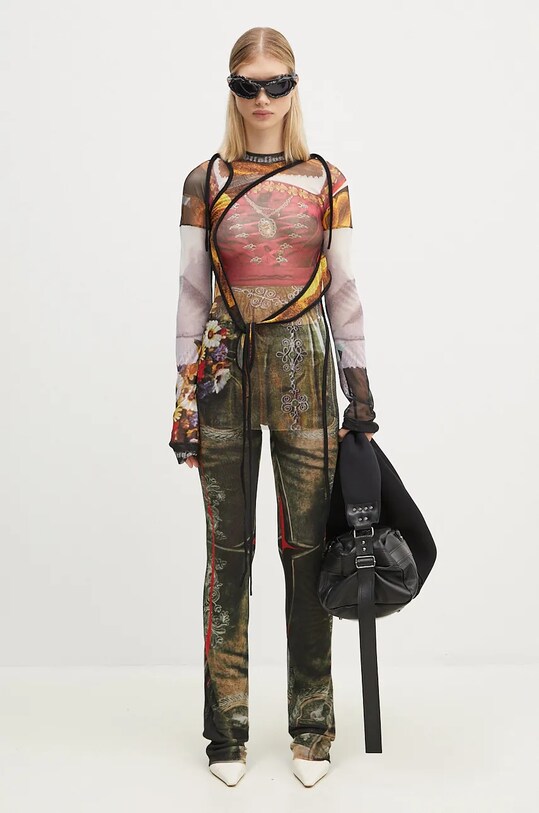 Ottolinger longsleeve shirt Mesh Deconstructed Longsleeve 1010201721 multicolor