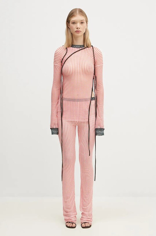 Лонгслив Ottolinger Mesh Deconstructed Longsleeve красный 1010201821