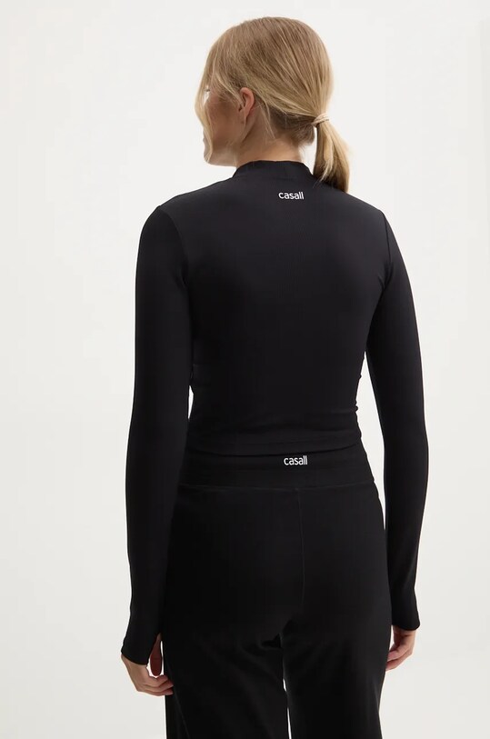 Îmbrăcăminte Casall longsleeve de yoga Soft Rib 24234. negru