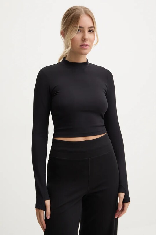 Casall longsleeve de yoga Soft Rib negru 24234.
