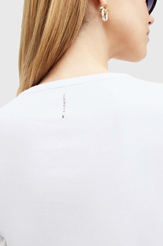Одяг Бавовняний лонгслів AllSaints STEVIE LS TEE W184JB білий