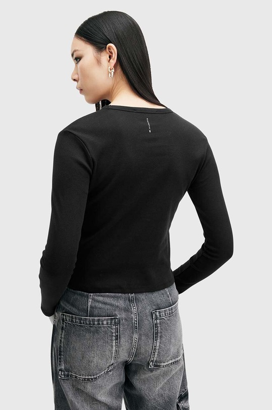 Îmbrăcăminte AllSaints longsleeve din bumbac STEVIE LS TEE W184JB negru