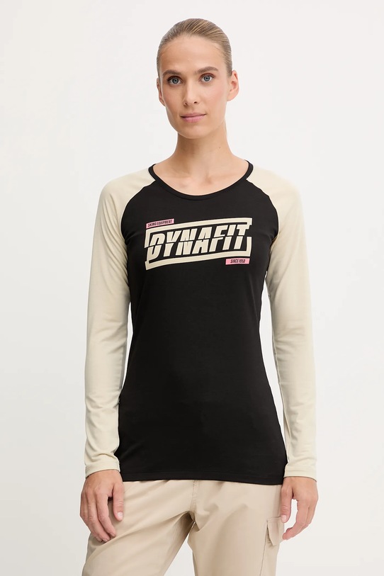 Dynafit longsleeve sportowy 24/7 wzorzyste czarny 08.0000070957
