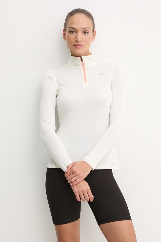 Joggingová mikina Mizuno Impulse Core směs béžová J2GAA716