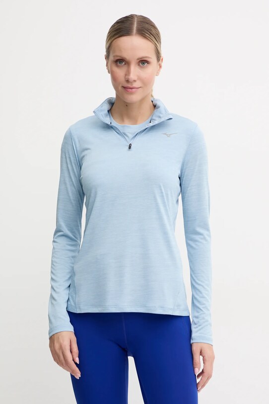 Mizuno hanorac de jogging Impulse Core albastru J2GAA716