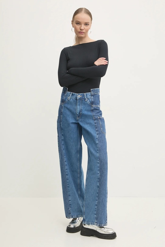 Abercrombie & Fitch longsleeve KI139.4606.900 czarny AW24