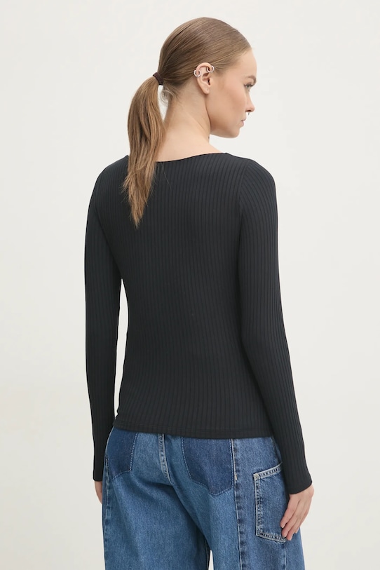 Odzież Abercrombie & Fitch longsleeve KI139.4606.900 czarny