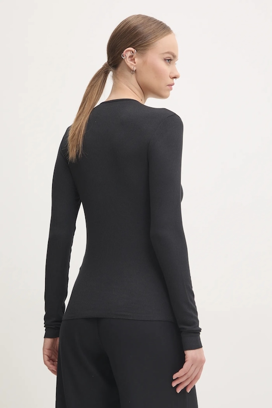 Odzież Abercrombie & Fitch longsleeve KI139.4633.900 czarny