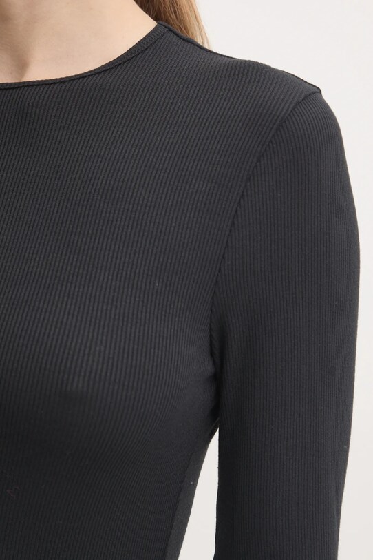 Tričko s dlhým rukávom Abercrombie & Fitch KI139.4633.900 čierna