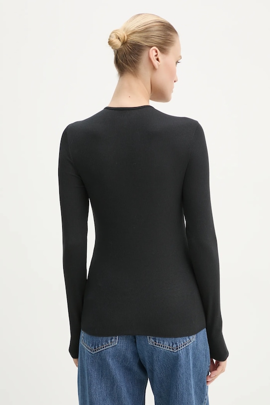 Tričko s dlouhým rukávem Abercrombie & Fitch 2-pack KI139.4671.100 černá