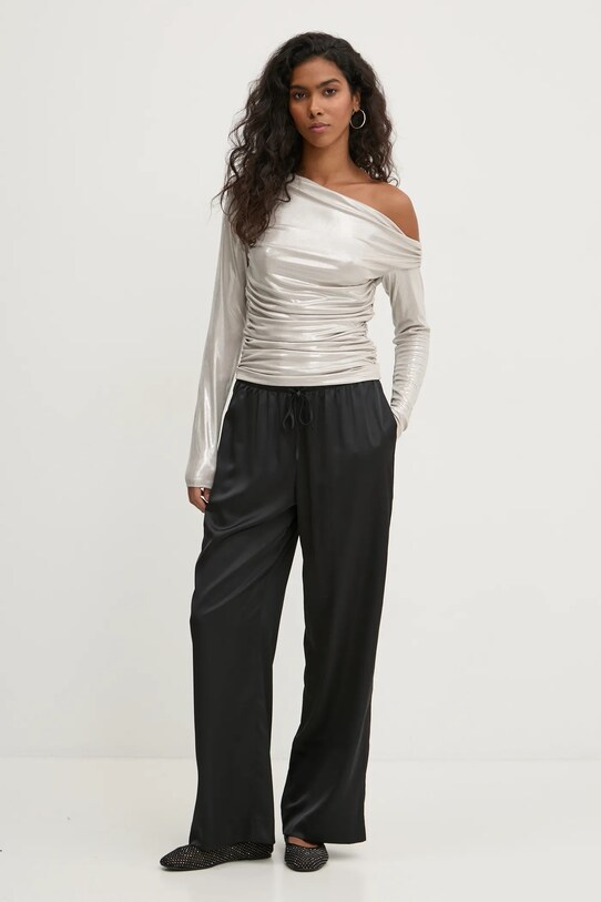Blúzka Abercrombie & Fitch KI139.4772.101 béžová AW24