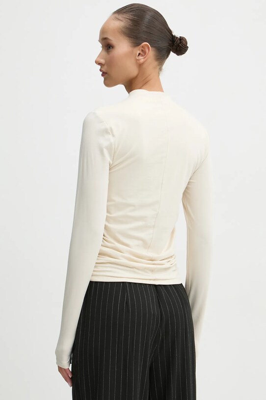 Odzież Abercrombie & Fitch longsleeve KI139.4795.180 beżowy