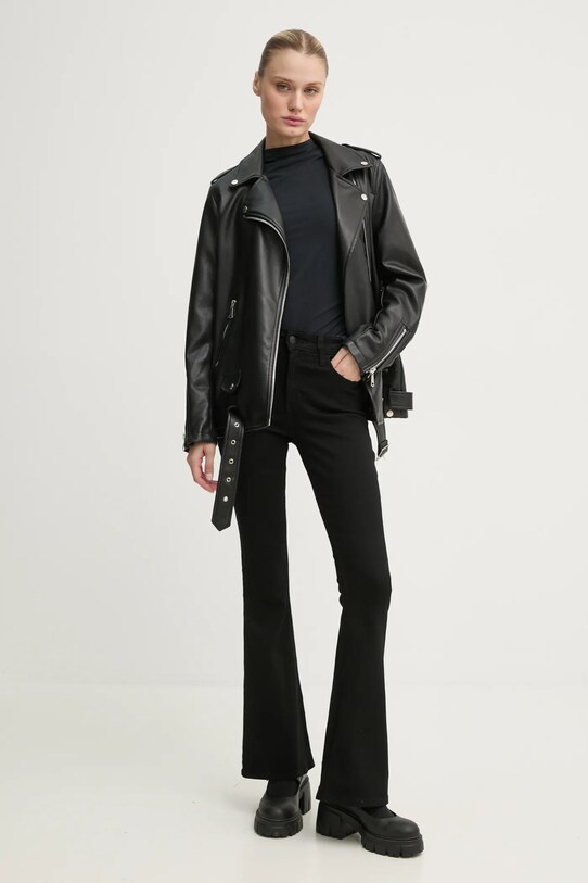 Abercrombie & Fitch longsleeve KI139.4795.900 negru AW24