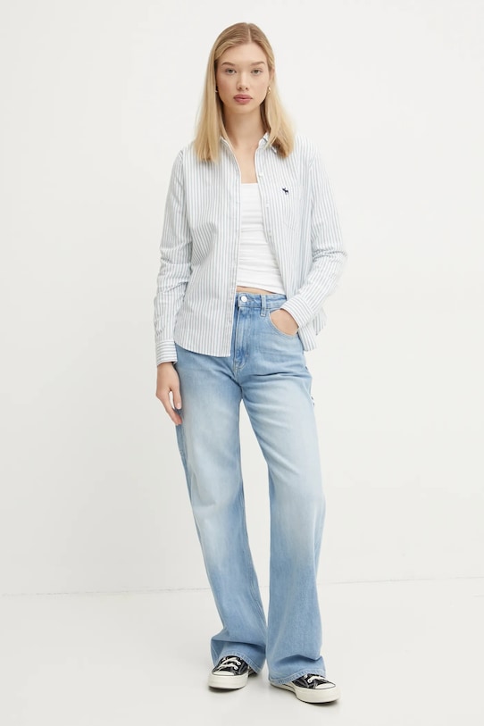Abercrombie & Fitch longsleeve KI139.4893.100 alb AW24