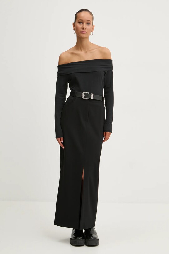 Abercrombie & Fitch longsleeve KI139.5002.900 negru AW24