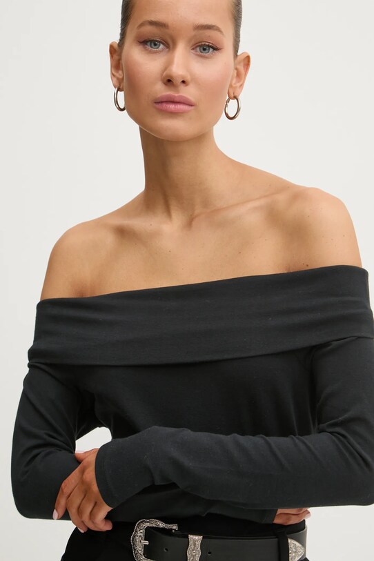 Abercrombie & Fitch longsleeve negru KI139.5002.900