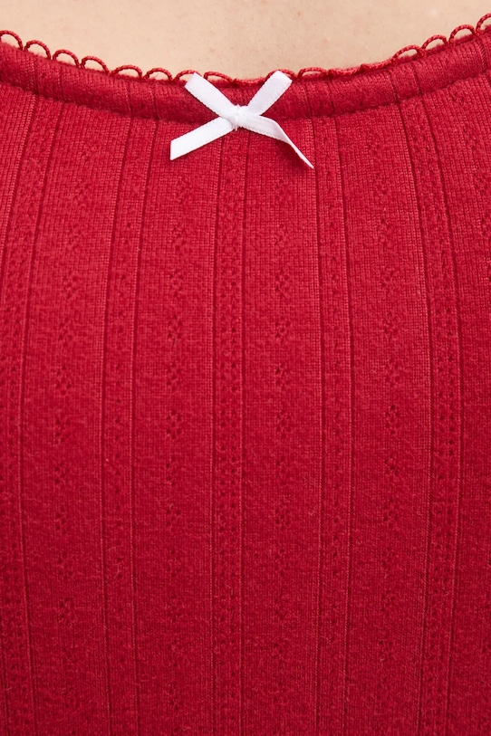 Abercrombie & Fitch longsleeve de pijama KI146.4045.501 rosu