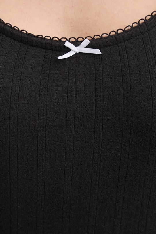 Abercrombie & Fitch longsleeve de pijama KI146.4045.900 negru
