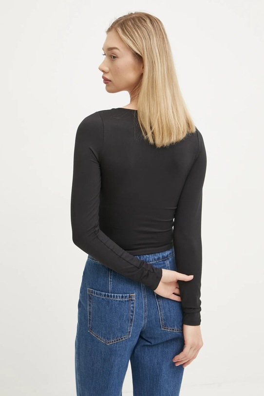 Odzież Hollister Co. longsleeve KI339.3626.900 czarny