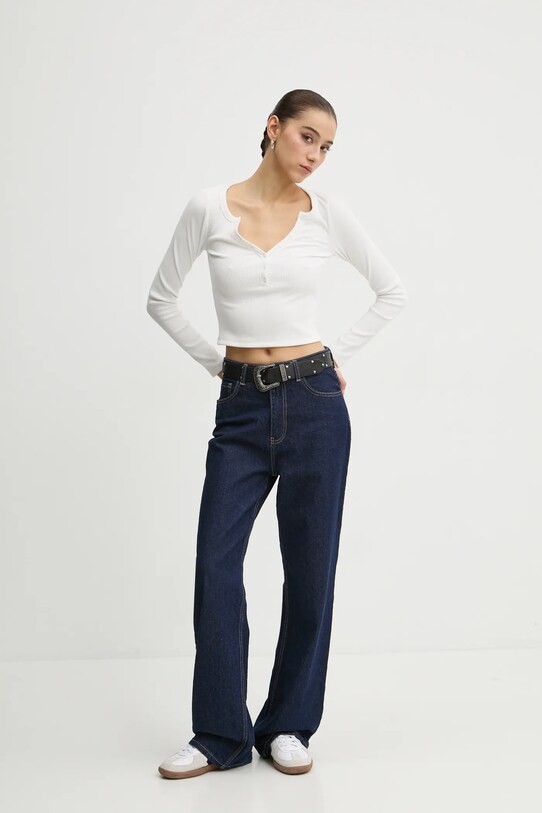 Hollister Co. longsleeve KI339.3631.101 bej AW24