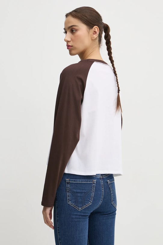 Odjeća Pamučna majica dugih rukava Hollister Co. KI339.3682.402 bež