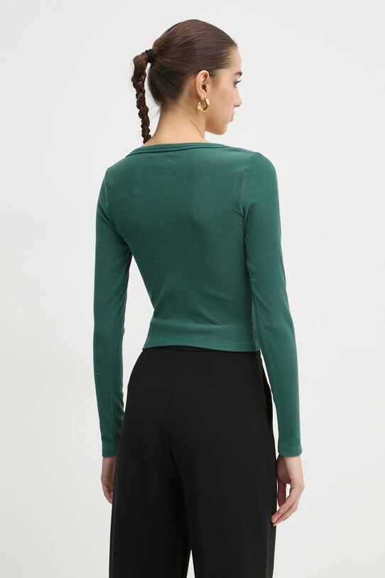 Odzież Hollister Co. longsleeve KI339.3684.300 zielony