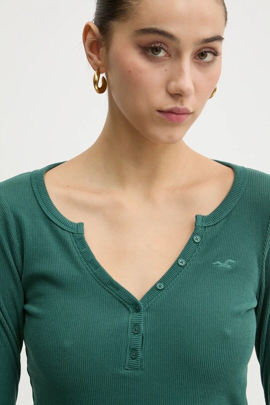 Μακρυμάνικο Hollister Co. πράσινο KI339.3684.300